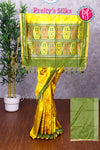 Semi Tussar Silk with Patola design Saree -PF71150