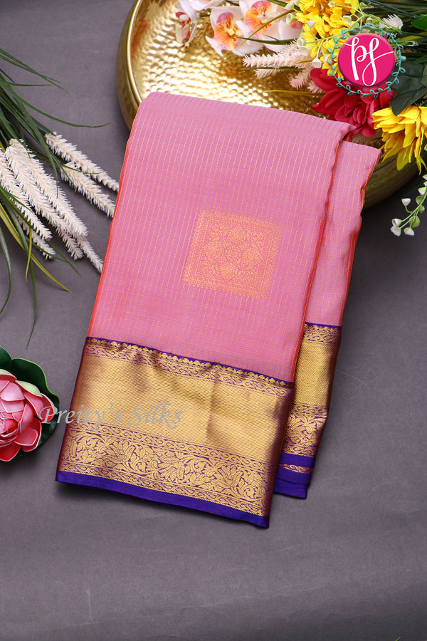 Semi Kanchipuram Silk Saree-PF77114
