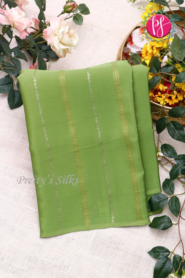 Pure Mysore Crepe Silk Saree Borderless -PF79584