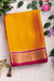 Pure Mysore Crepe Silk Saree -Mustardyellow And Pink-PF82618