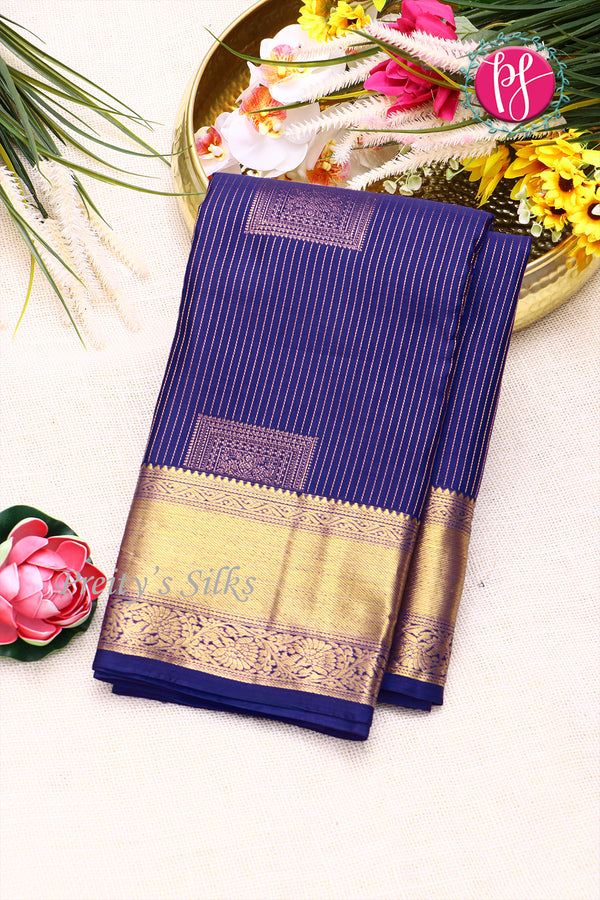 Semi Kanchipuram Silk Saree-PF77123