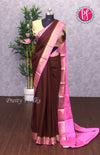 Pure Mysore Crepe Silk saree-PF64323