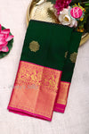 Pure Kanchipuram Silk Saree-Green And Pink-PF81253