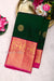 Pure Kanchipuram Silk Saree-Green And Pink-PF81253