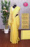 Linen Blend Silk Saree - PF71116
