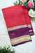 Half Pure kanchipuram silk Saree-Red And Darksnuf-PF82171