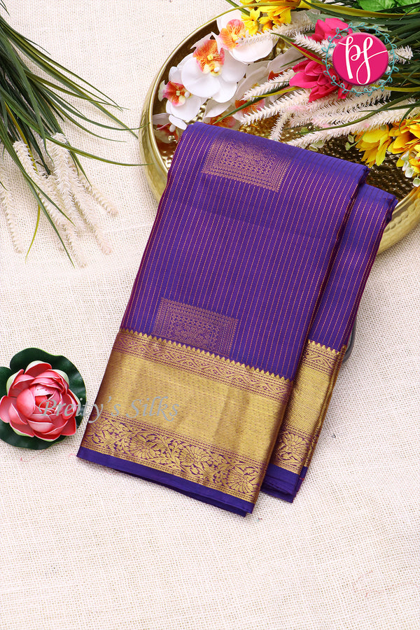 Semi Kanchipuram Silk Saree-PF77124
