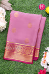Pure Mysore Crepe Silk Saree-PF77381