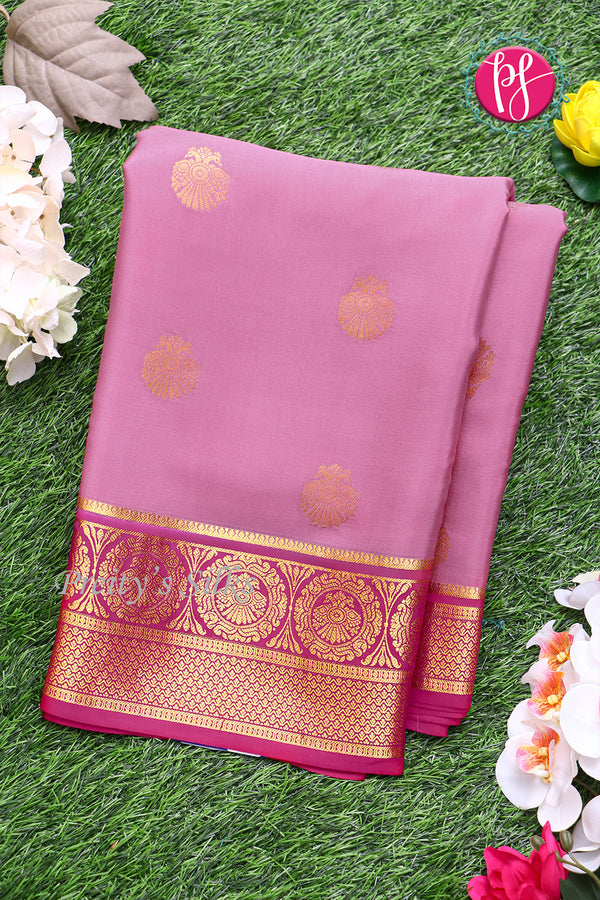 Pure Mysore Crepe Silk Saree-PF77381