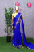 Pure Mysore Crepe Silk Saree-Royalblue- PF45479