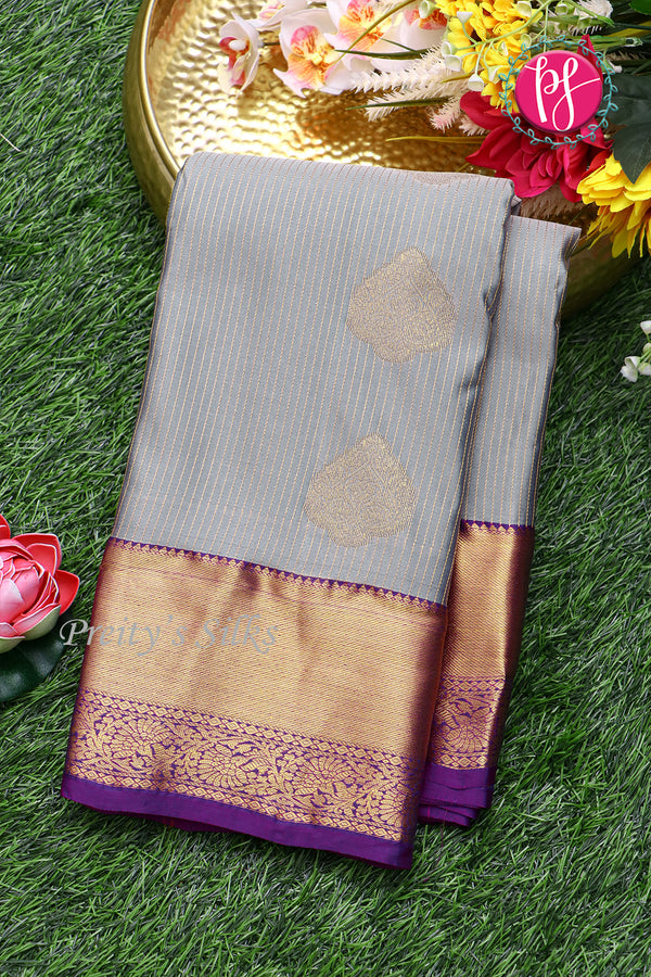 Semi Kanchipuram Silk Saree-PF77105