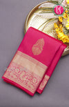 Pure Kanchipuram Silk Saree-Rani Pink - PF64173