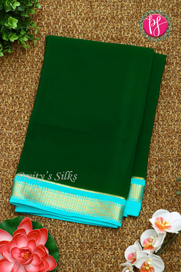 Pure Mysore Crepe Silk Saree -PF80461