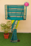 Pure Mysore Crepe Silk Saree WITH JUMKA MOFFITS