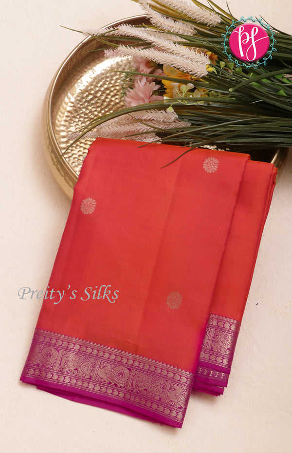 Pure kanchipuram Silk Saree-PF47891