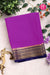 Pure Mysore Crepe Silk Saree -Purple And Navyblue-PF82892