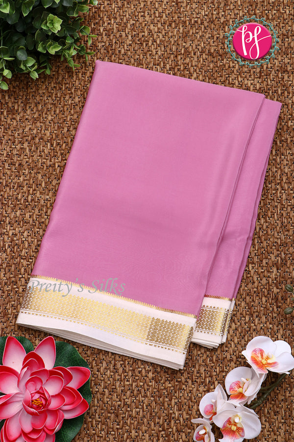 Pure Mysore Crepe Silk Saree -PF80458