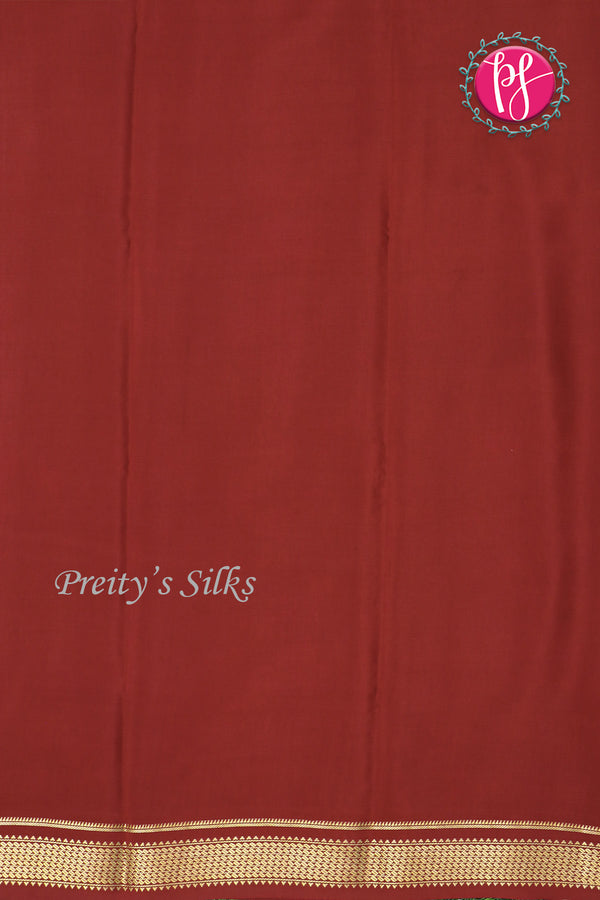 Pure Mysore Crepe Silk Saree -PF80460