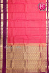 Half Pure kanchipuram silk Saree-Red And Darksnuf-PF82171