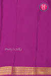 Pure Mysore Crepe Silk Saree -Olive Green And Mejentapink-PF82890
