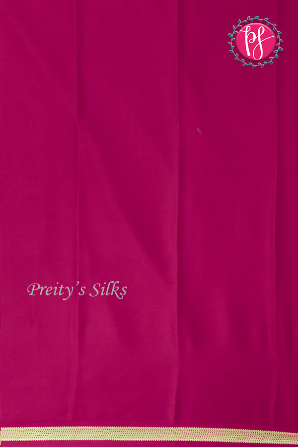 Pure Mysore Crepe Silk Saree -Magenta-PA03063