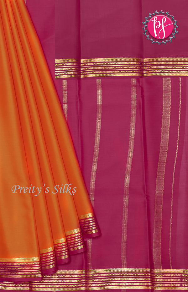 Pure Mysore Crepe Silk Saree
