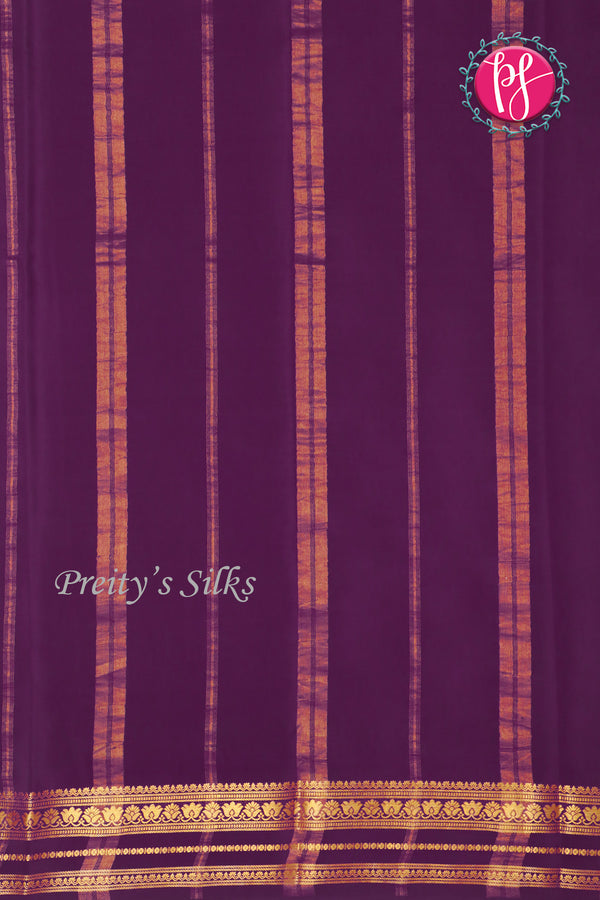 Premium Pure Mysore Crepe Silk Saree -PF80860