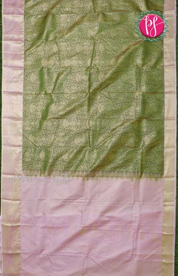 Semi Kanchipuram Silk Saree-PF60545