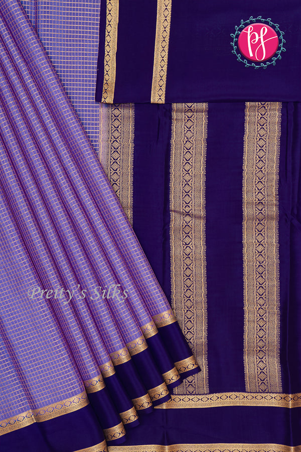 Pure Mysore Crepe Silk Saree With Bentex Border