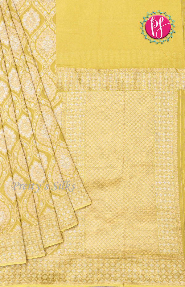 Premium Banarasi Georgette Silk SareeBrocade Design