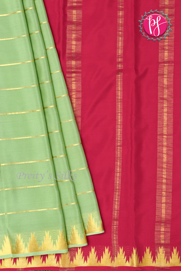 Pure Mysore Crepe Silk Saree -PF77458