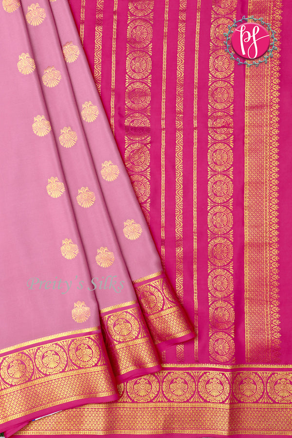 Pure Mysore Crepe Silk Saree-PF77381