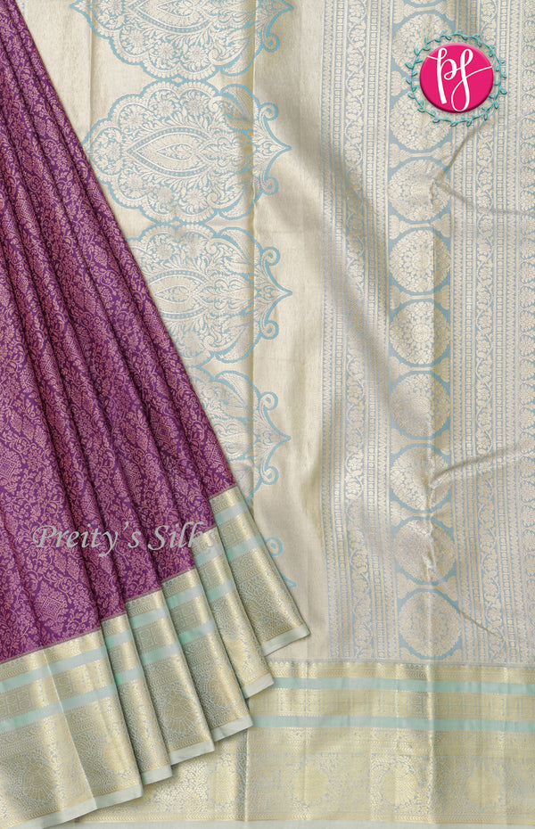 Semi Kanchipuram Silk Saree-PF60539