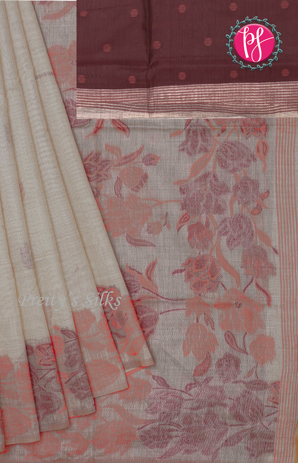 Cotton Blend Saree-PF57611