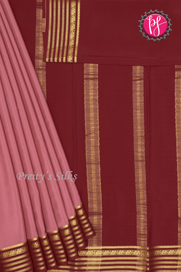 Pure Mysore Crepe Silk Saree