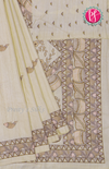 Semi Tussar Silk With Madhubani Print - PF63518