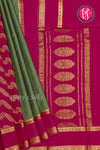 Pure Mysore Crepe Saree with Partli Pallu