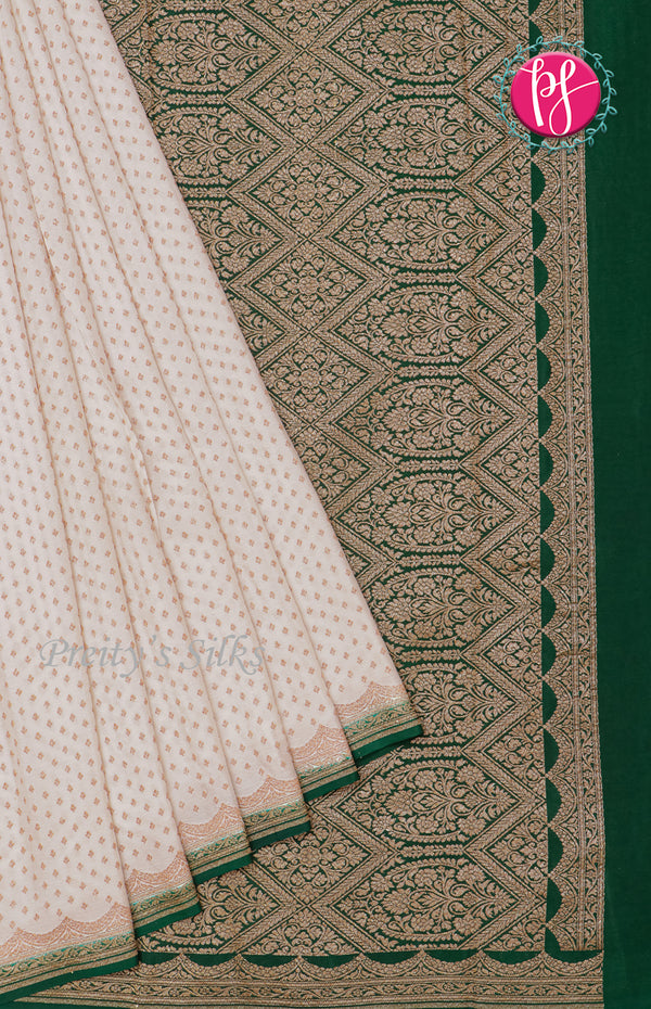 Pure Kaddi Banarasi Crepe Silk Saree -PF58566