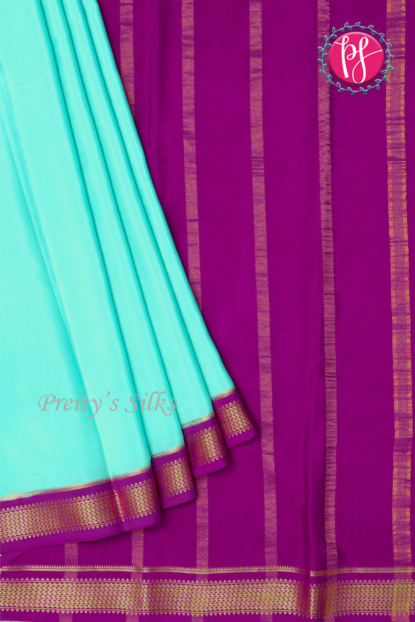 Pure Mysore Crepe Silk Saree -PF80462