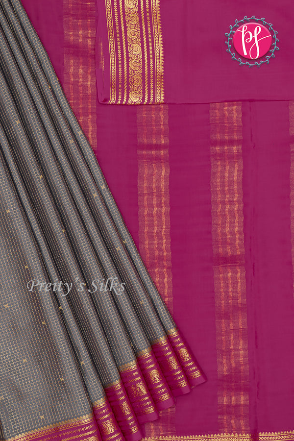 Pure Mysore Crepe Silk Saree