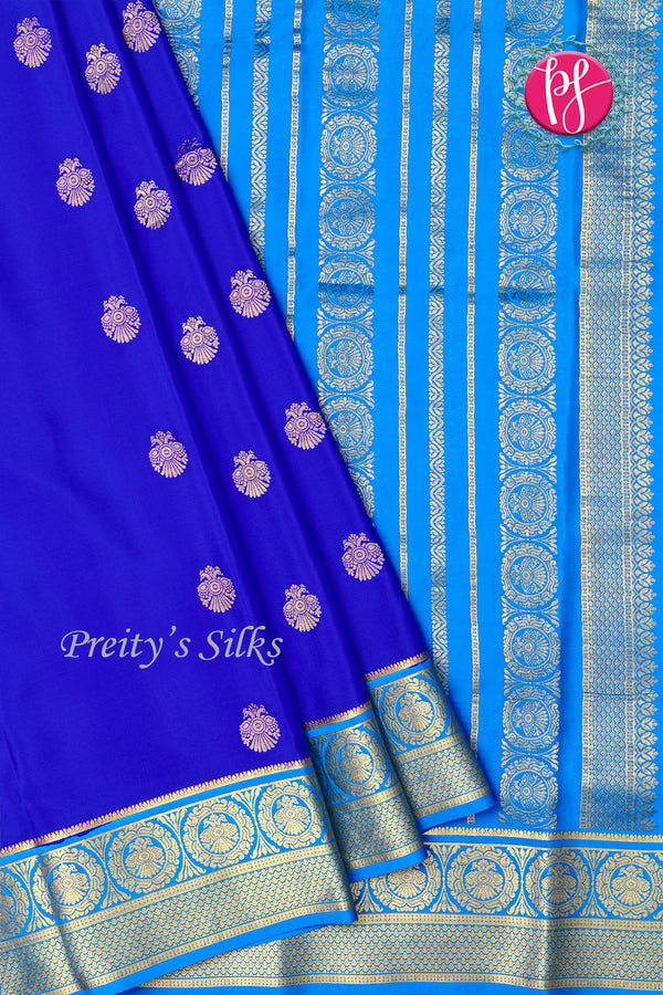 Pure Mysore Crepe Silk Saree-PF77386