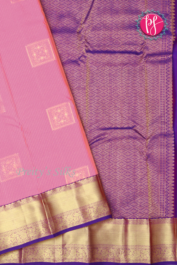 Semi Kanchipuram Silk Saree-PF77114