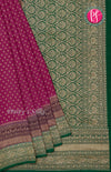 Pure Kaddi Banarasi Crepe Silk Saree-PF25812