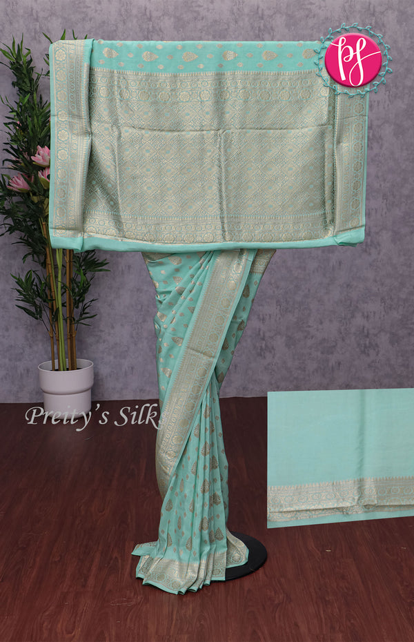 Semi Banarasi Georgette Silk Saree -PF67738