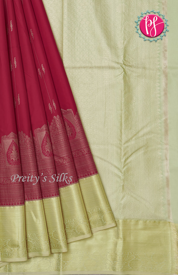 Semi Kanchipuram Silk Saree-PF60541