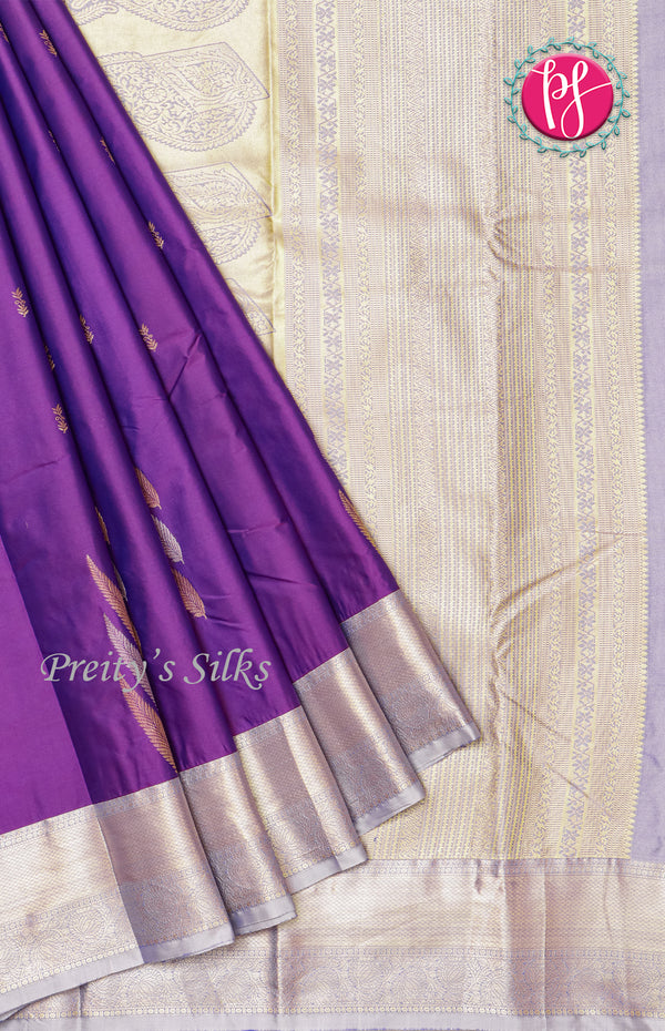 Semi Kanchipuram Silk Saree-PF60478