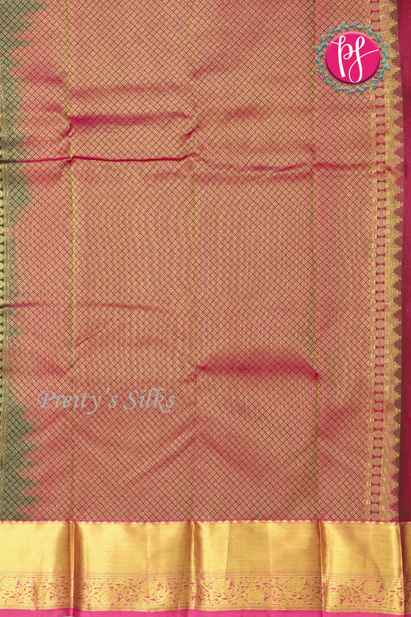 Semi Kanchipuram Silk Saree-PF55933