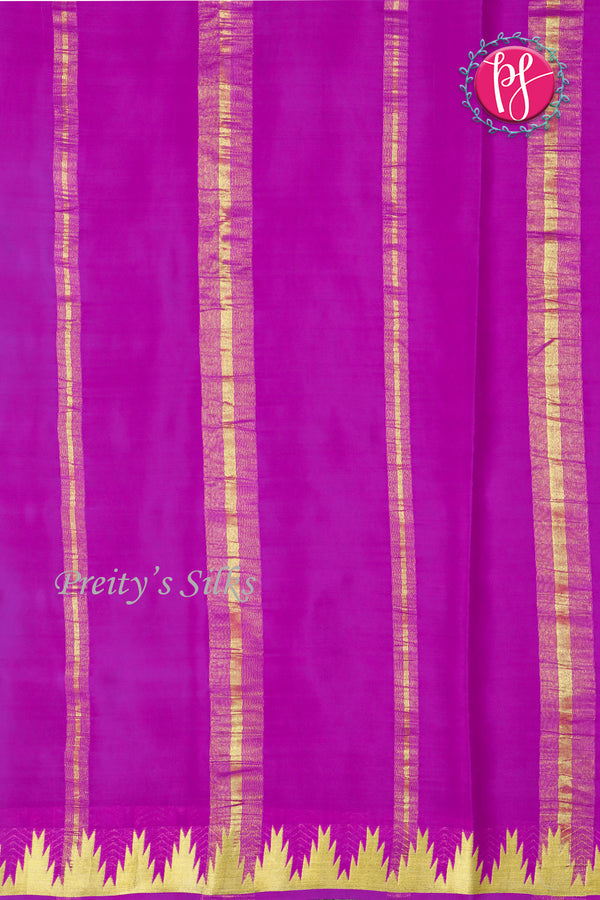 Pure Mysore Crepe Silk Saree -PF77454
