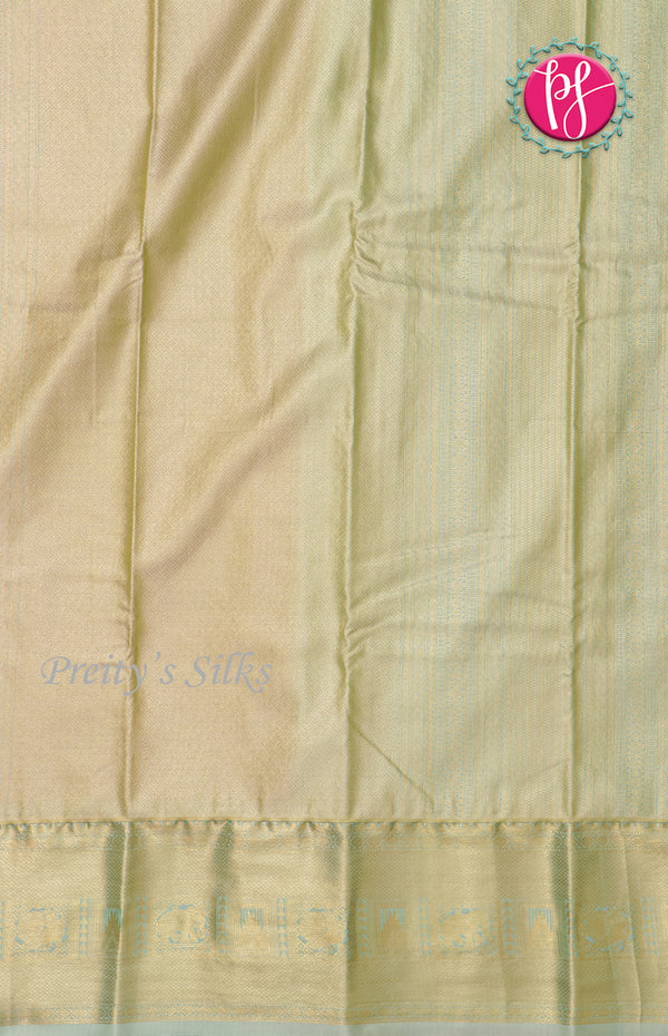 Half Pure Kanchipuram Silk Saree-PF60513