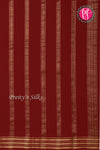 Pure Mysore Crepe Silk Saree -Maroon-PF84232